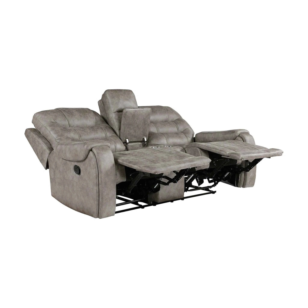 Oberon Double Reclining Love Seat With Center Console