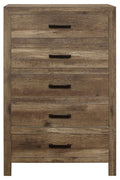 Mandan 5 Drawer Chest in Weathered Pine 1910-9
