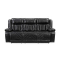 Huron Power Double Reclining Sofa With Center Drop-Down Cup Holders