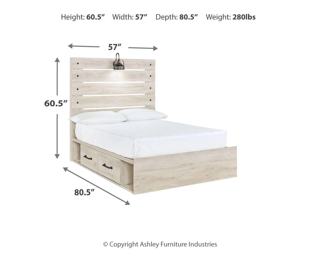 Cambeck Bed with 4 Storage Drawers