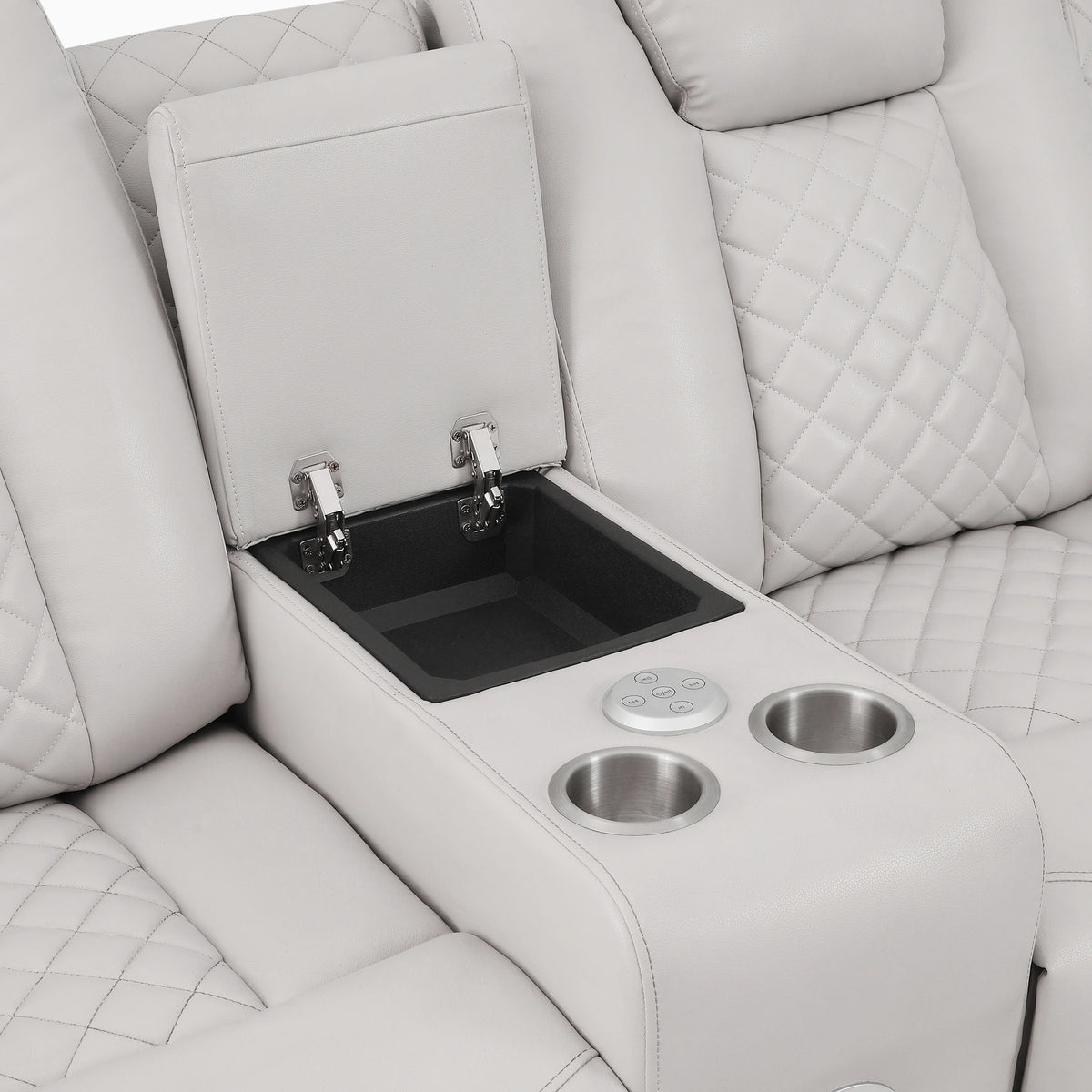 Radiant Pw D. Recln Loveseat W/ Console
