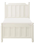 Wellsummer Twin Panel Bed in White 1803WT-1*