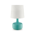 Farah Teal 17"H Matte Teal Table Lamp