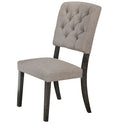 Bernard Fabric & Weathered Gray Oak Side Chair