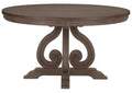 Toulon  Round Dining Table in Dark Pewter 5438-54*