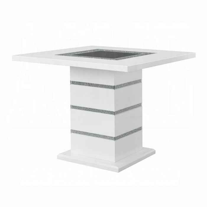 Elizaveta Counter Height Table With Pedestal Base