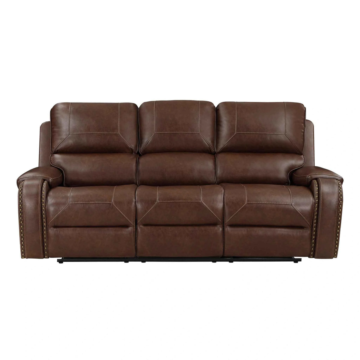 Newnan Double Reclining Sofa with Center Drop-Down Cup Holders, Receptacles and USB Ports