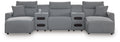 Modmax II Reclining Sectional with Double Chaise and Audio Consoles