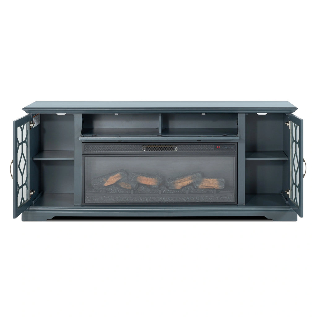 Fidel 74'' TV Console w/ Electric Fireplace