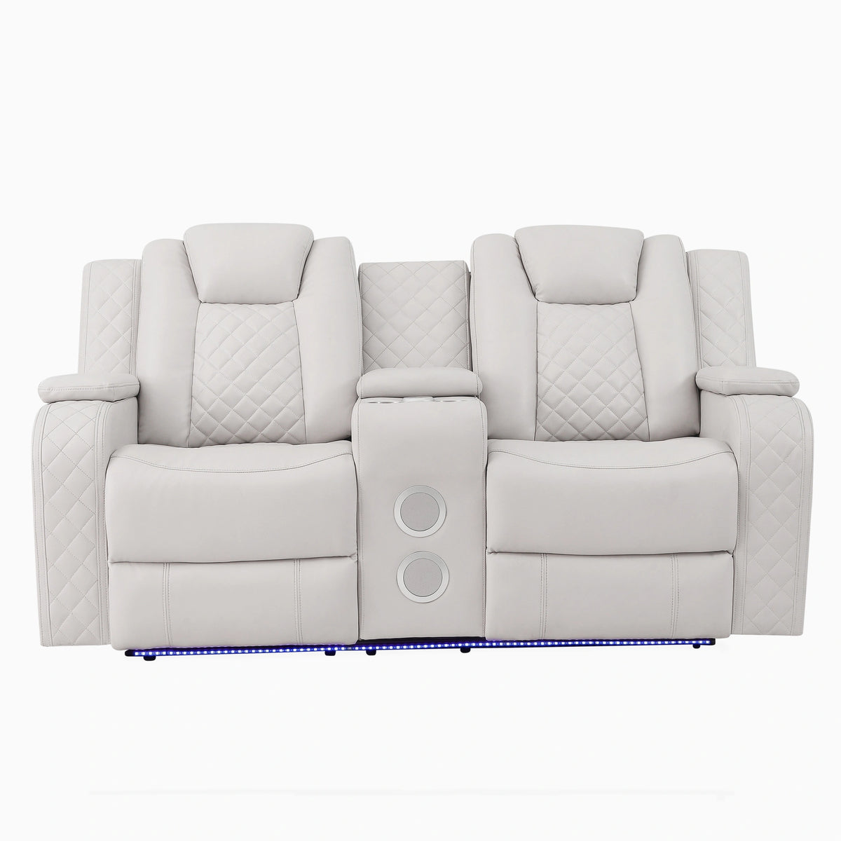 Radiant Pw D. Recln Loveseat W/ Console
