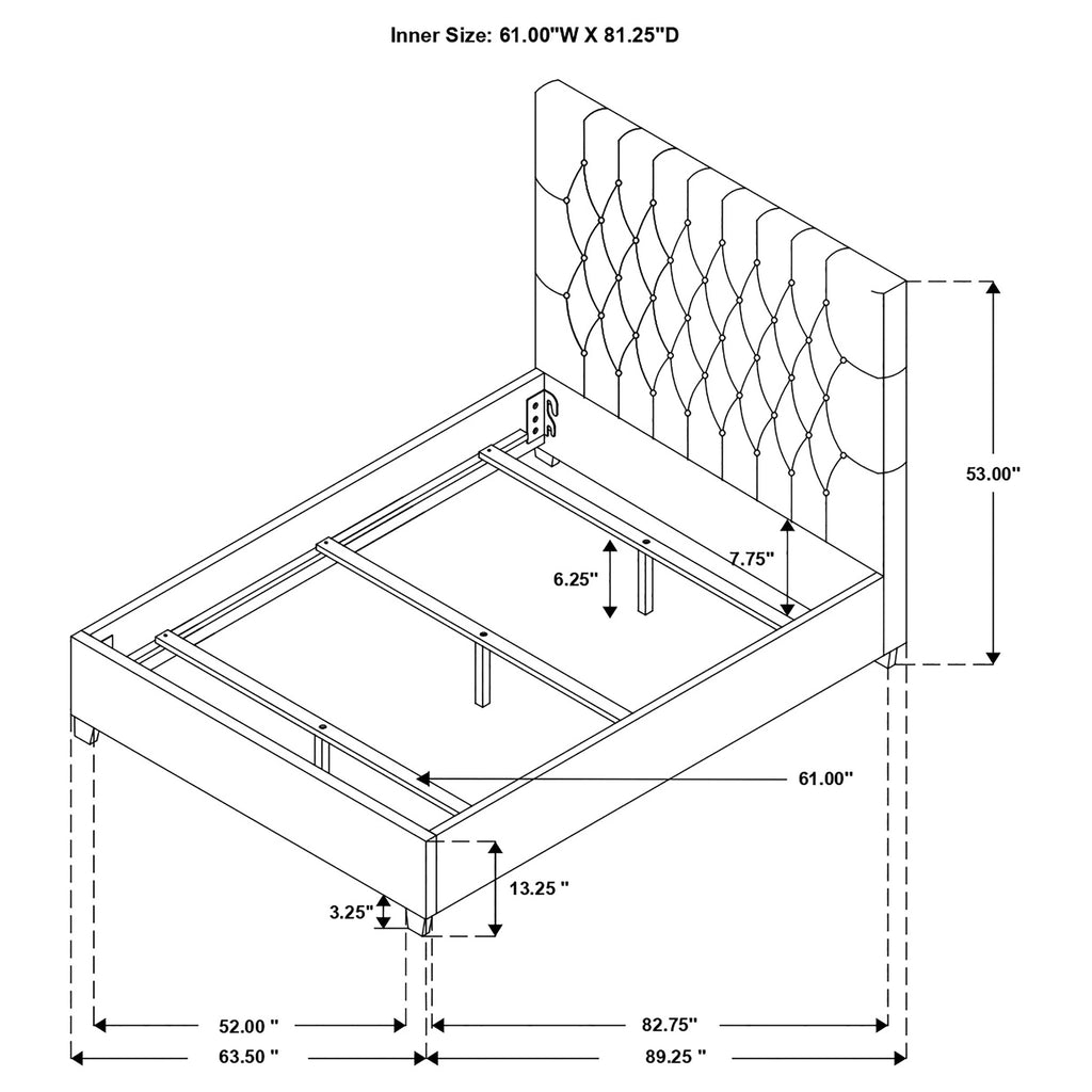 Chloe Panel Bed
