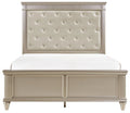 Celandine Queen Panel Bed in Pearl/Silver 1928-1*