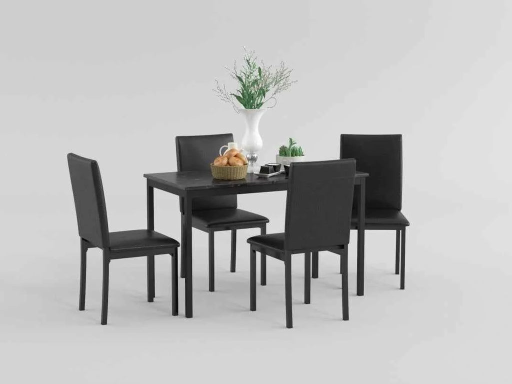 Tempe Dining Table, Faux Marble Top