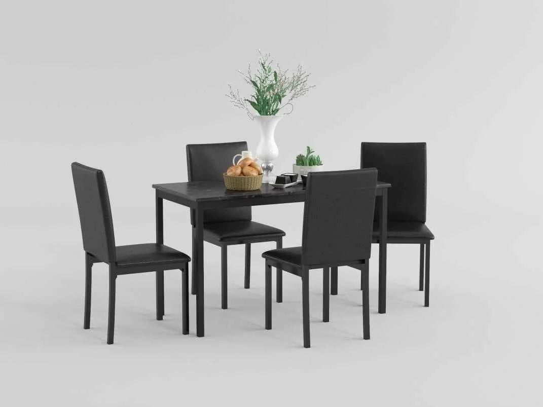 Tempe Dining Table, Faux Marble Top