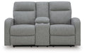 Gauntlet Reclining Loveseat with Console