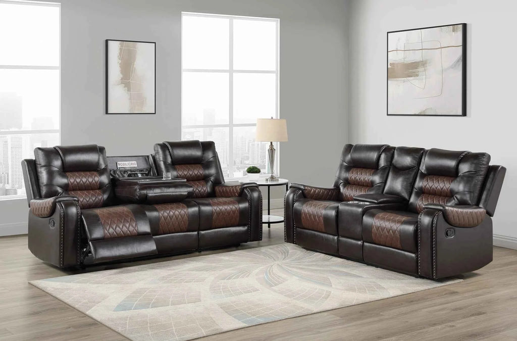 Hart Reclining Loveseat W/Console & Pw Outlet And Cup Holders