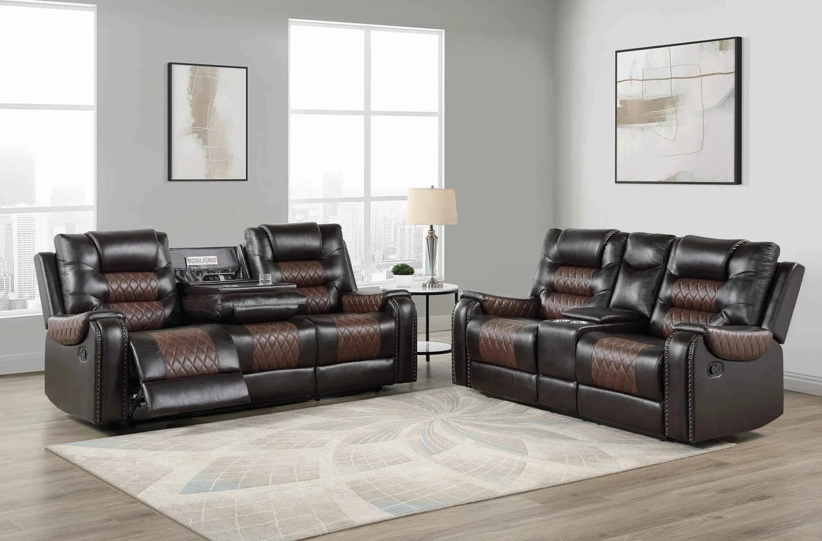 Hart Reclining Loveseat W/Console & Pw Outlet And Cup Holders