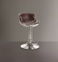 Acme Furniture Brancaster Adjustable Armless Swivel Stool in Vintage Brown (Set of 2) 96556