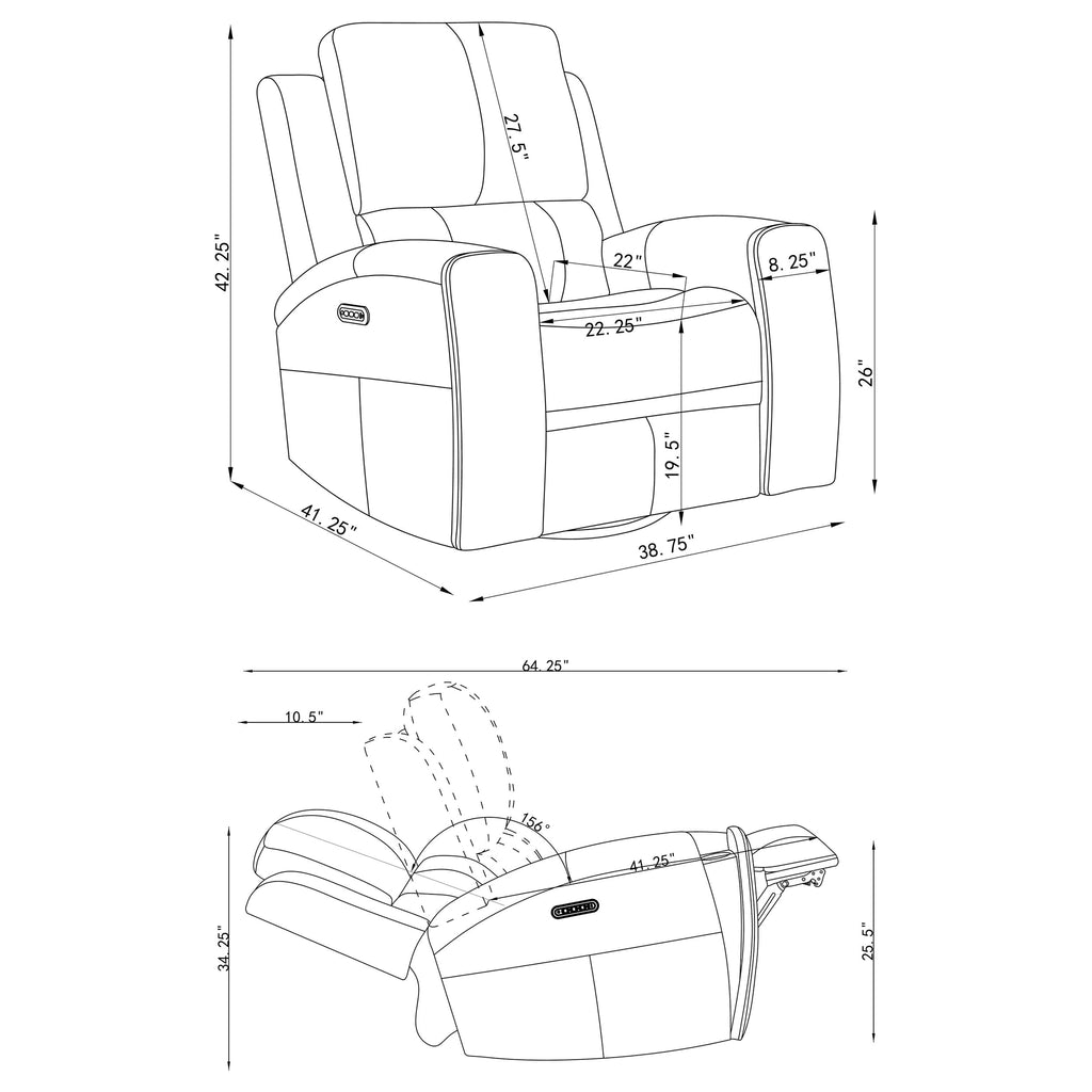 Brickston Triple Power Reclining Sofa Set