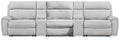Social Pointe Reclining Sectional with Storage Consoles