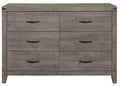 Woodrow 6 Drawer Dresser in Gray 2042-5