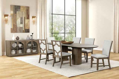9-Piece: Table + 8 Chairs