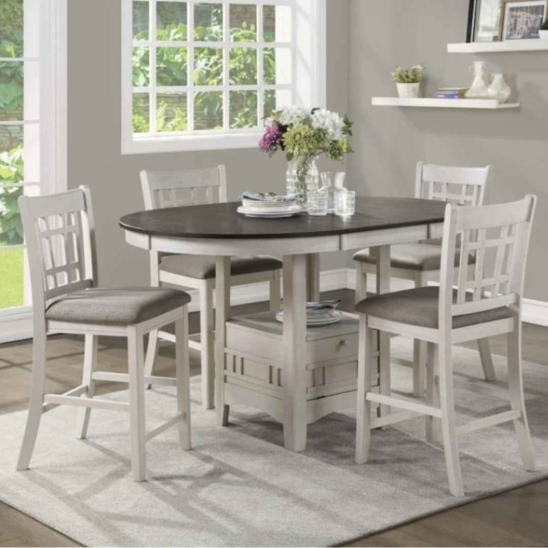 Set de Comedor Moderno – Mesa + 4 Sillas
