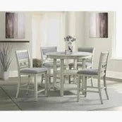 DINING SET 5PCS WHITE VIP New Classic / HOME TREASURES