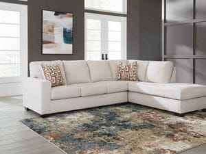 Large L-Shaped Sectional ,dining set 7-Piece FREE 5x7 Rug