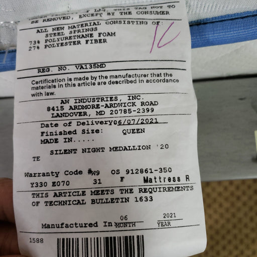 QUEEN MATTRESS VIP SLEEP WELL