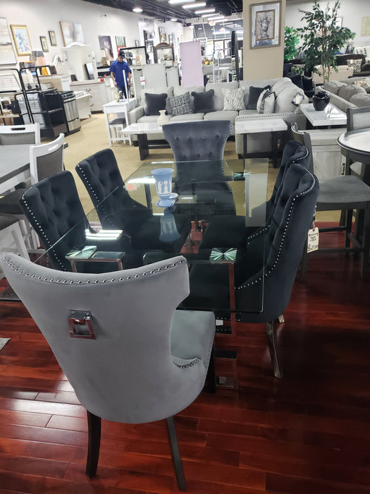 Alexis Chrome Dining Table