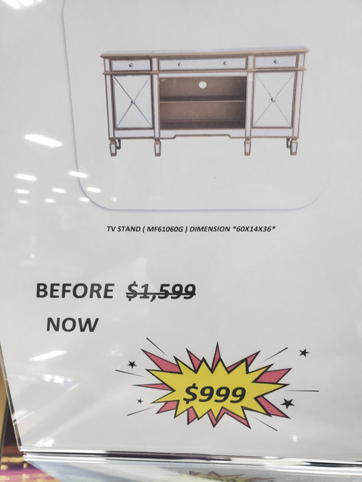 TV STAND W/FIREPLACE