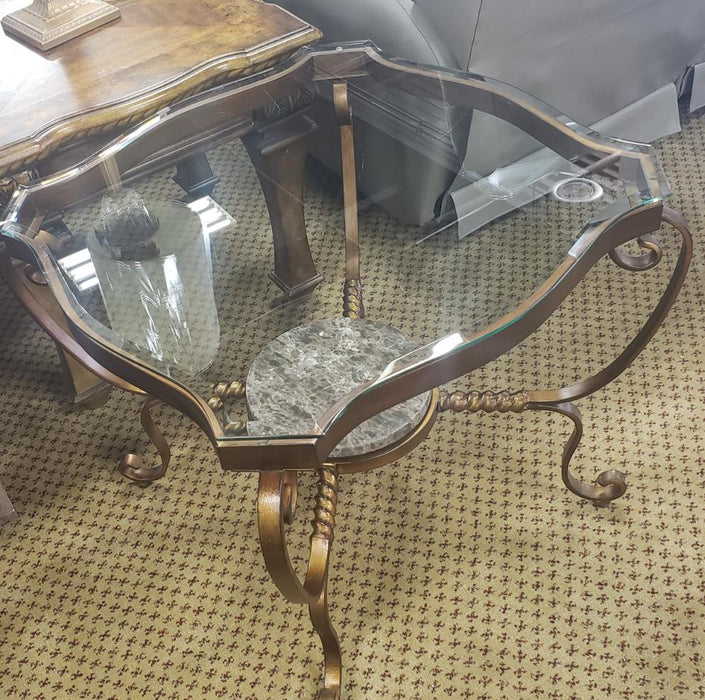 GLASS END TABLE