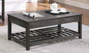 Rustic Grey Lift-Top Coffee Table