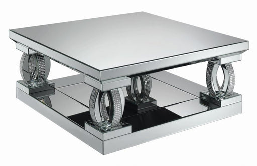 Silver Mirrored Coffee Table