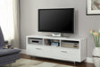 Transitional White TV Console