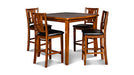 DIXON COUNTER DINING 5 PC SET-DK ESPRESSO
