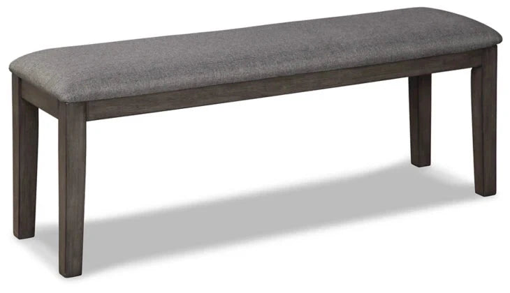 RECT DRM BUTTERFLY EXT TABLE 4 CHAIRS & BENCH