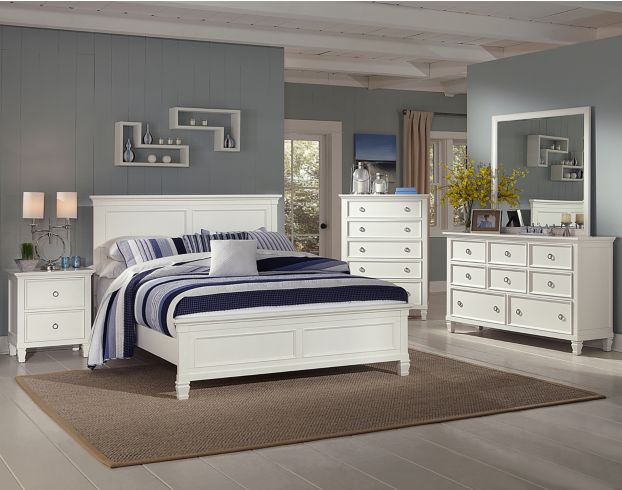 QUEEN BEDROOM SET 5PCS WHITE VIP New Classic