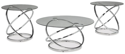 glass coffee table & 2 END TABLE PJ / VIP ASHLEY