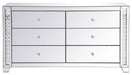 dresser Led Mirrored 6 Drawers