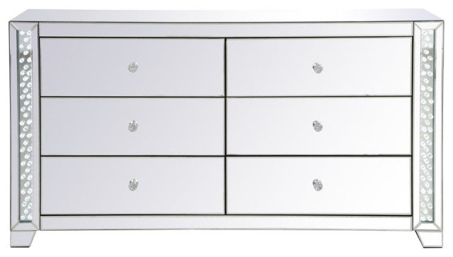 dresser Led Mirrored 6 Drawers