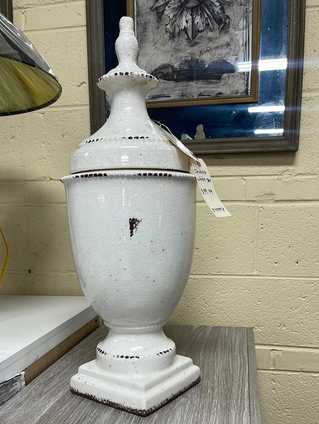 DEVORIT WHITE JAR International Furniture (NJ)